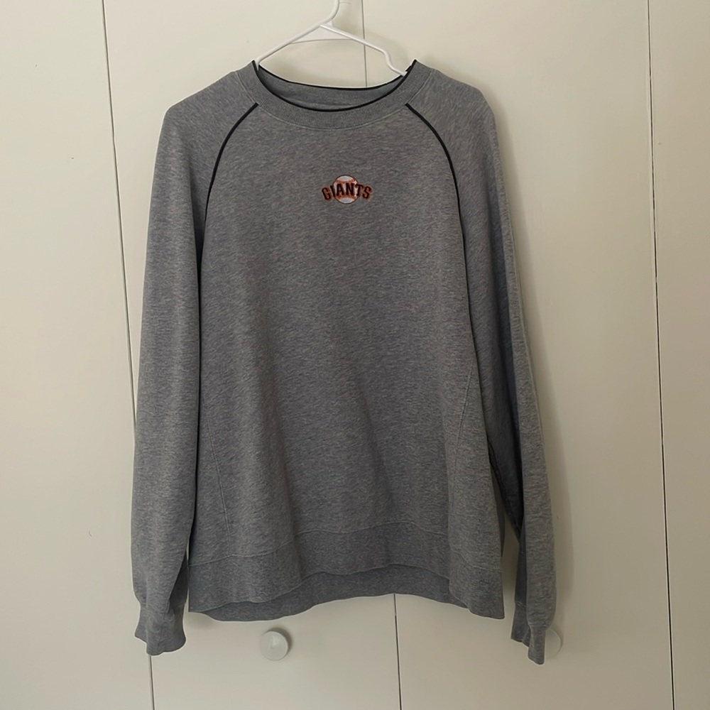 SF giants embroidered crew neck